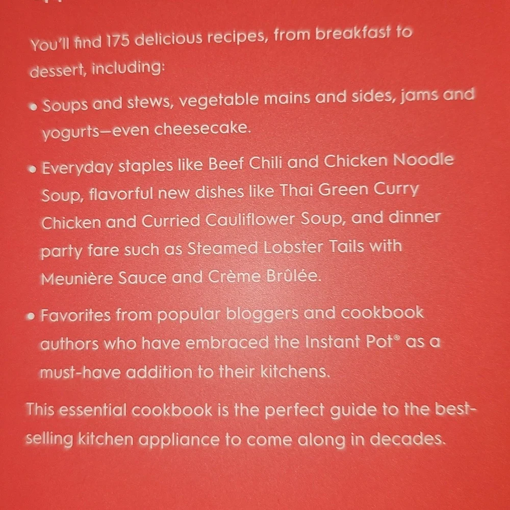 Instant Pot Miracle Paperback Cookbook New - Picture 4 of 9